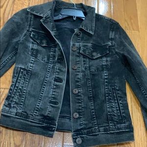 Washed black Jean jacket